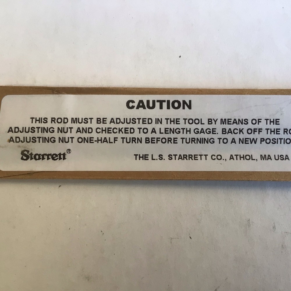 Starrett Depth Rod, 6"-7" #749 Depth Micrometer NEW