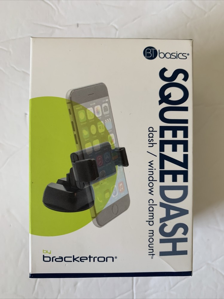 Bracketron SQUEEZEDASH Dash/Window CELL PHONE CAR CLAMP MOUNT Black BB1-556-2