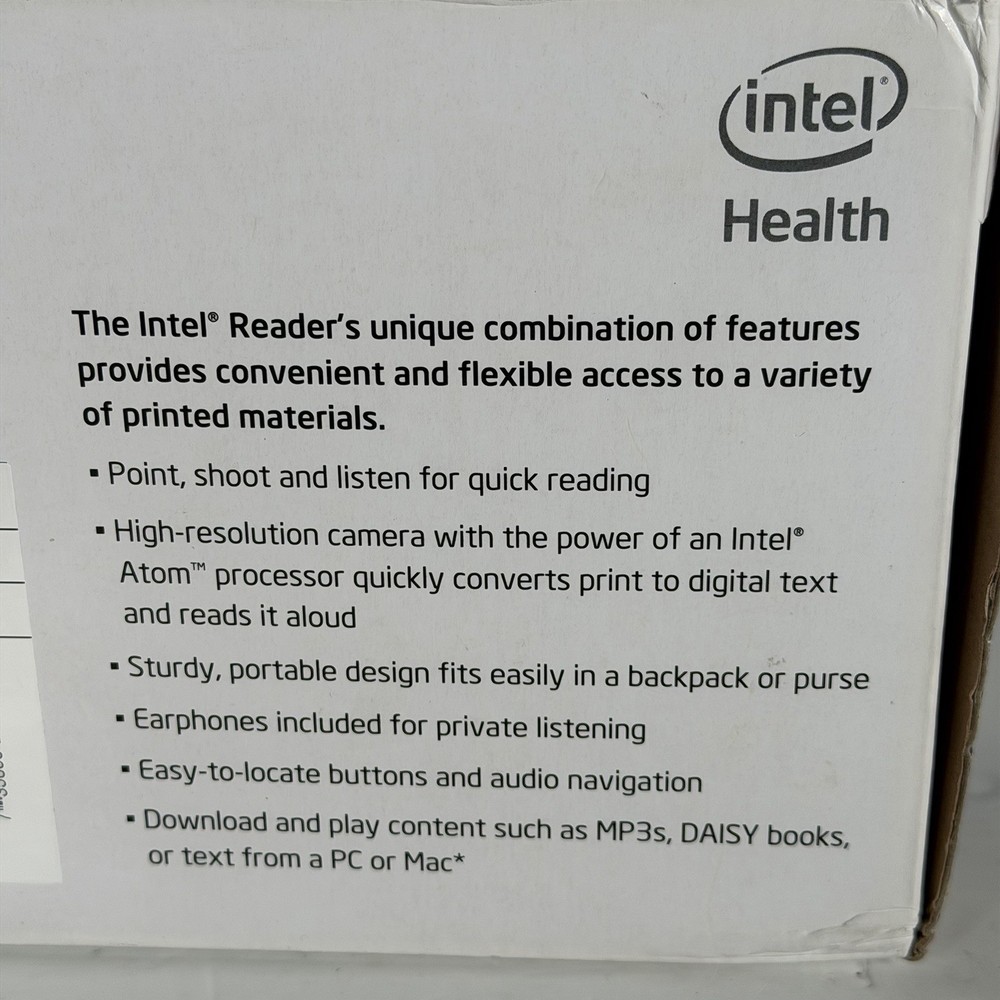 Intel Reader by Intel Health Complete Kit w Box, Adapter, Case, Etc. - Tested