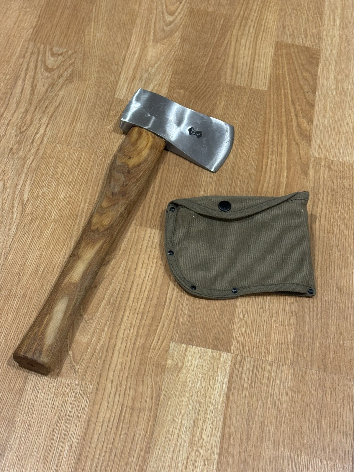 Swiss Military Surplus Hatchet Axe with Canvas Rothco Axe Sheath