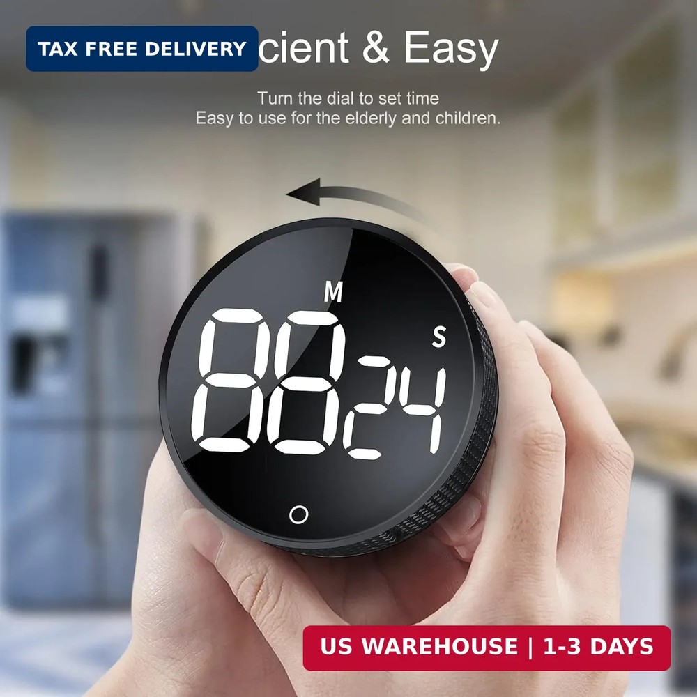 AVINIA Digital Kitchen Timers, Visual timers Large LED Display Magnetic Countdow