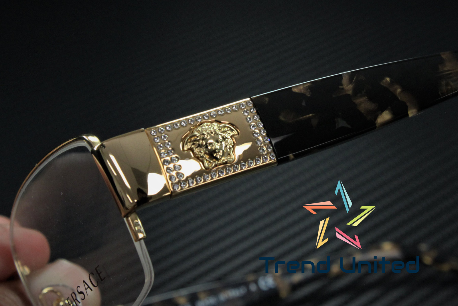 VERSACE VE1175B 1002 Gold Demo Lens 53 mm Women's Eyeglasses