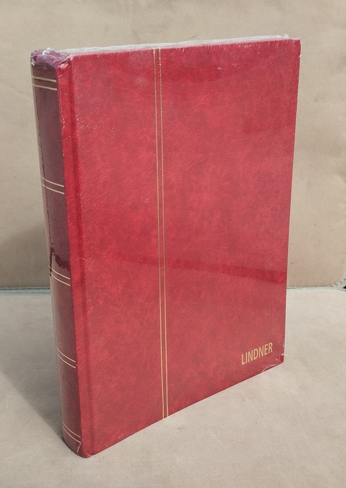 Lindner 1169 Stamp Album Stockbook Red Wine A4 with 60 pages New Sealed