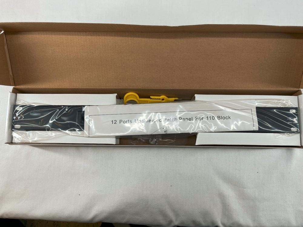 Patch Panel UTP 12 Port Ethernet CAT6/5 RJ45 110 Network