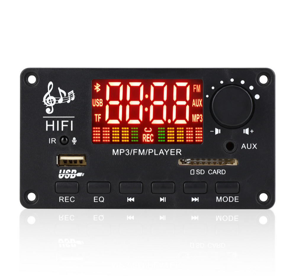 Car FM Radio Module Bluetooth 5.0 Speaker MP3 Decoder Board USB TF FM Player