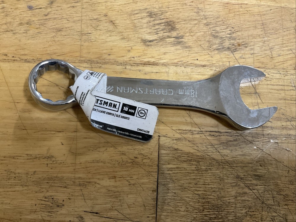 Craftsman 12 Point 18mm Stubby Combination Wrench CMMT44119