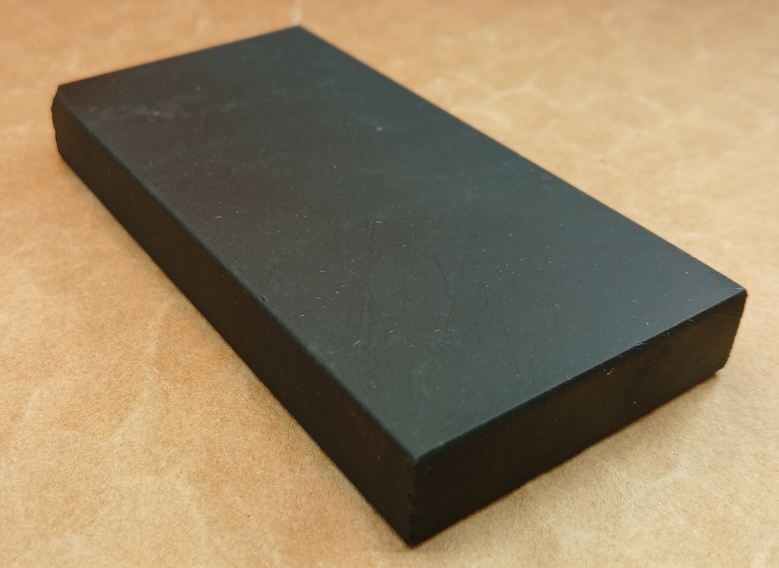 4"x 2"x 1/2" Surgical Black Hard Arkansas Oilstone, Whetstone, Sharpening Stone