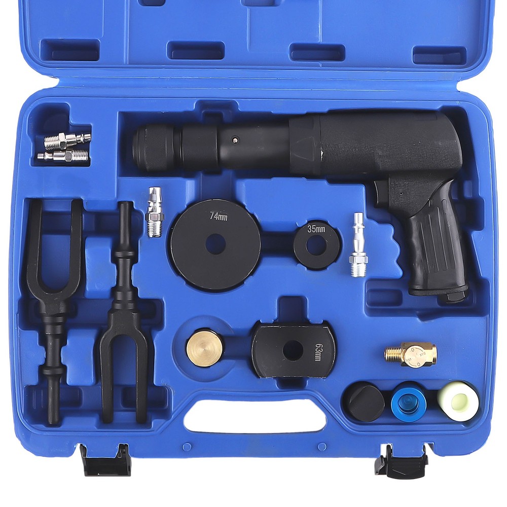 Air Hammer Kit Multi-functional Pneumatic Hammer Chisel Tool Plus Set W/ Case