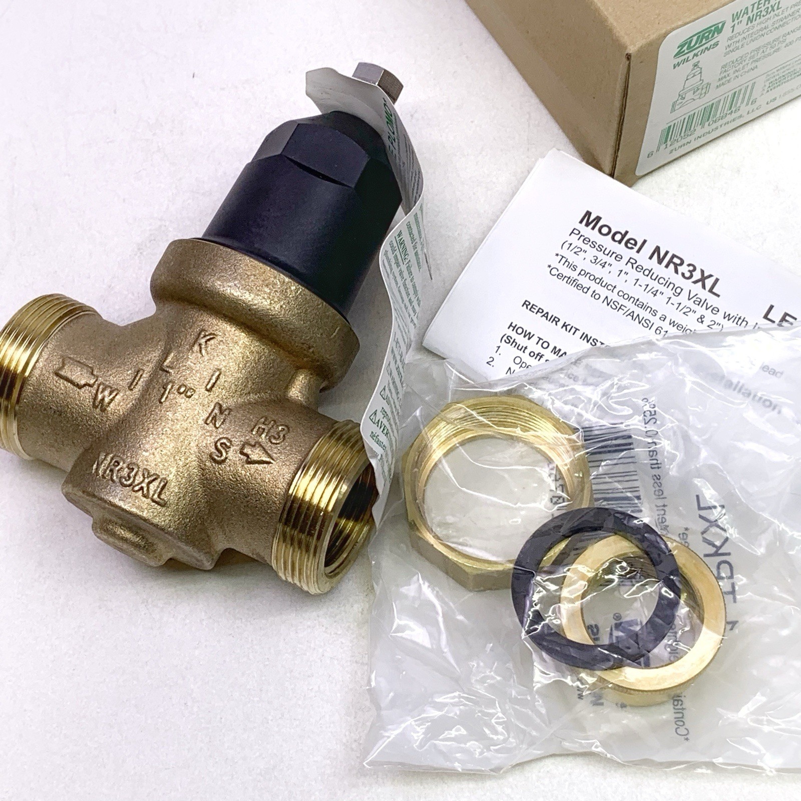 Zurn Wilkins NR3XL 1" Pressure Reducing Valve PRV Single Union 1-NR3XL Brand NEW