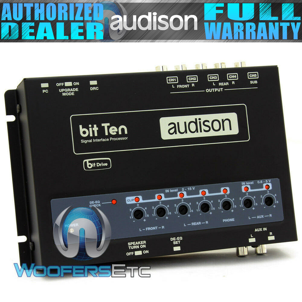 OPEN BOX AUDISON BIT TEN CAR SIGNAL INTERFACE PROCESSOR WITH 4 CH IN & 5 OUT