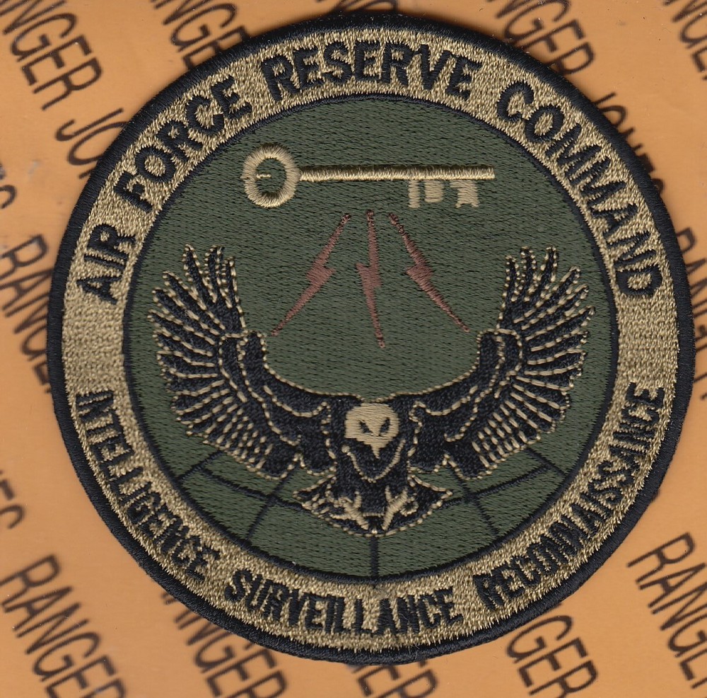 USAF AFRES Reserve Cmd Intelligence Surveillance Recon 3.75" OCP NO HOOK patch