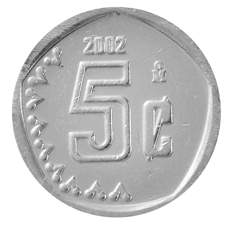 Mexico 5 Centavos, 2002, KM #546, Mint