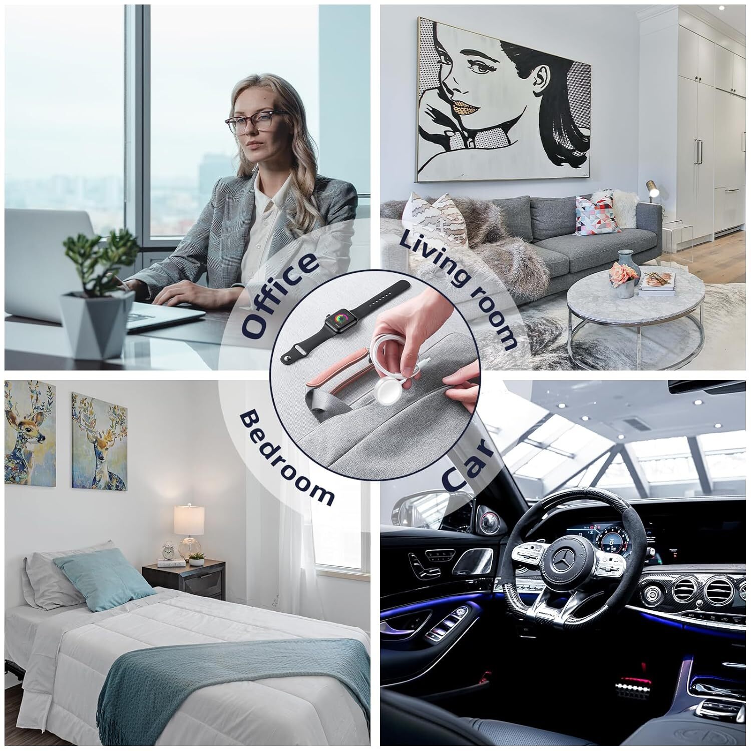 Lot Magnetic USB-C Charging Cable Charger for Apple Watch Series 4/5/6/SE/7/8/9