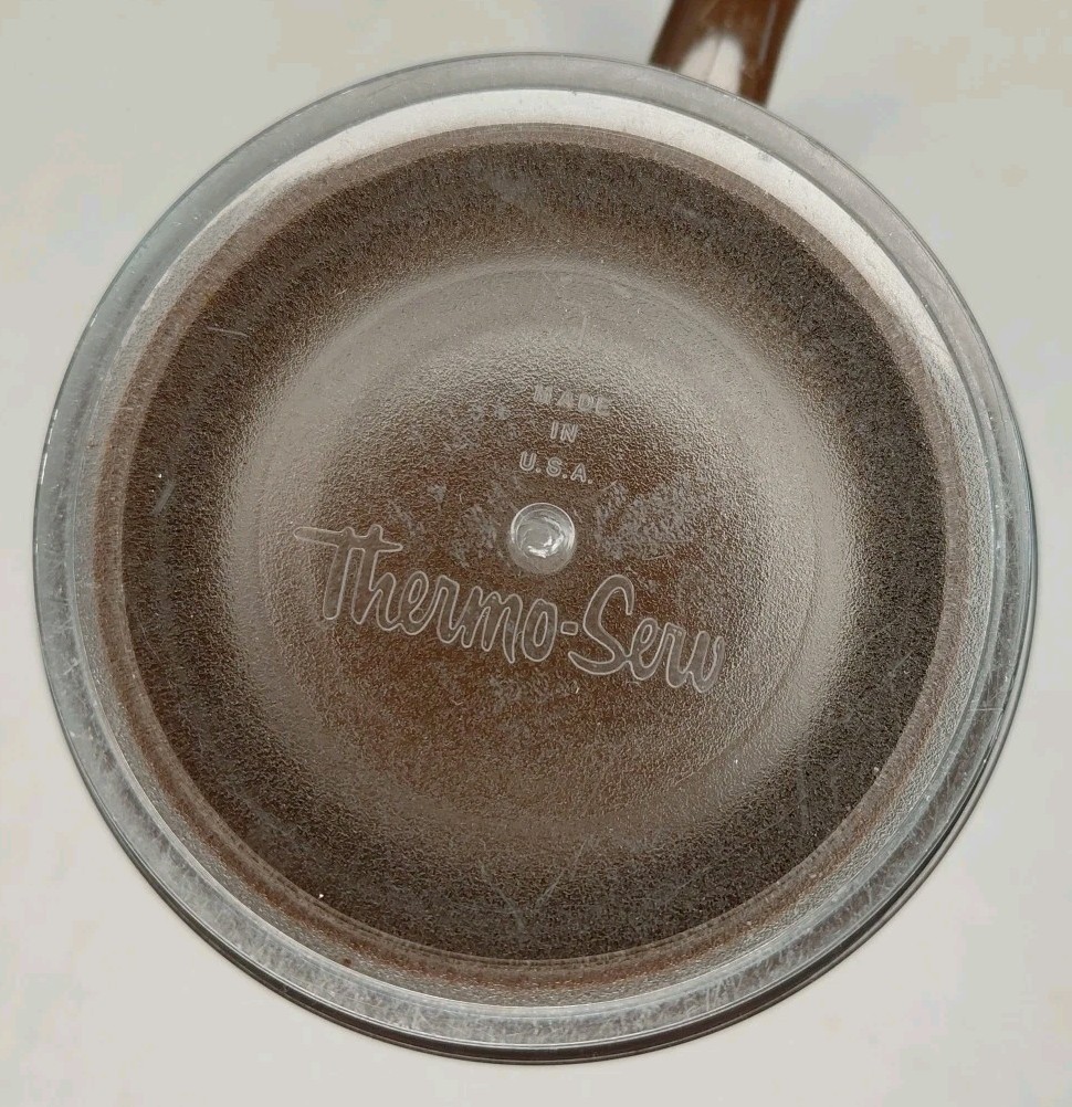 Vintage MONSANTO Thermo Serv Coffee Cups Mugs Conspiracy Fun RARE Tinfoil Hat