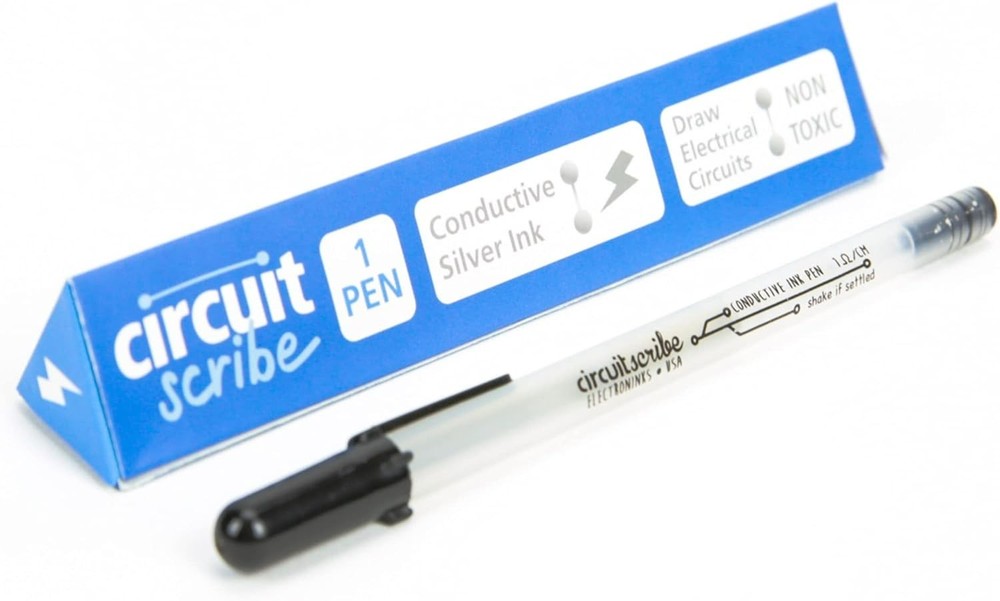 Versatile Silver Rollerball Conductive Ink Pen - Perfect for STEM Projects