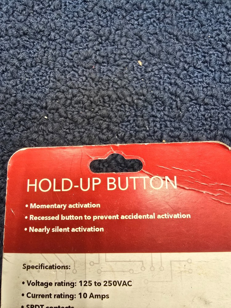 ADI PRO 0E-HBMOMSD3T: Momentary Hold-up Button Single Pole Double Throw