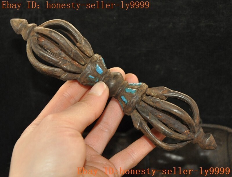 Tibetan Buddhism temple bronze Vajra Dorje Phurpa Exorcism Talisman