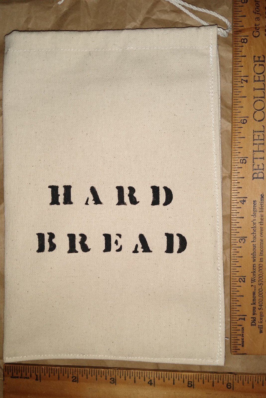 Civil War 5 RATION TICKING BAGS Haversack Soldier Union Rebel