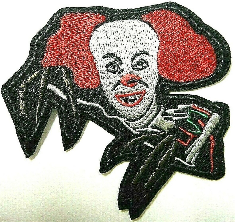 Pennywise the Dancing Clown "IT" Embroidered Patch -new