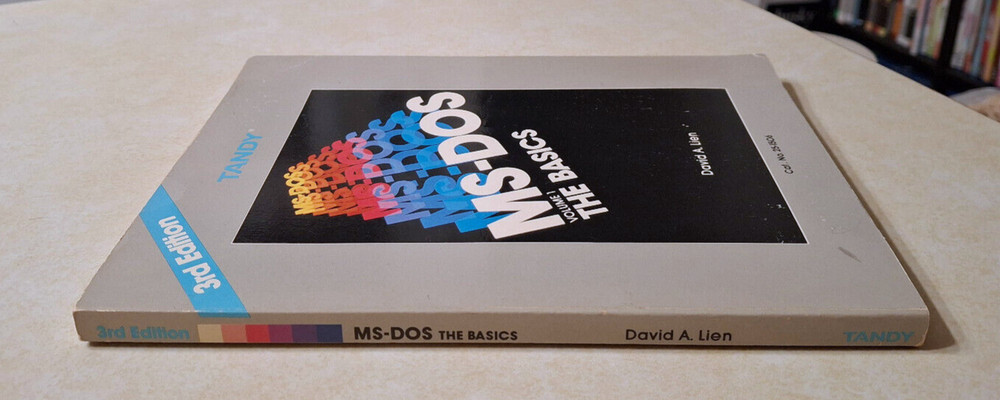 Tandy MS-DOS The Basics Volume 1 Vintage 1985 David A. Lien 3rd Ed Programming
