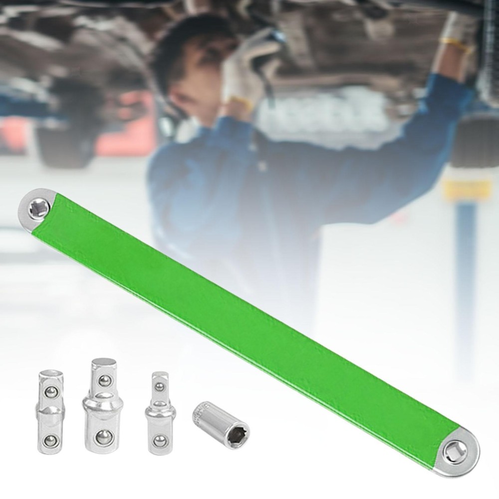 Offset Extension Wrench Hand Tool with Drive Adapters