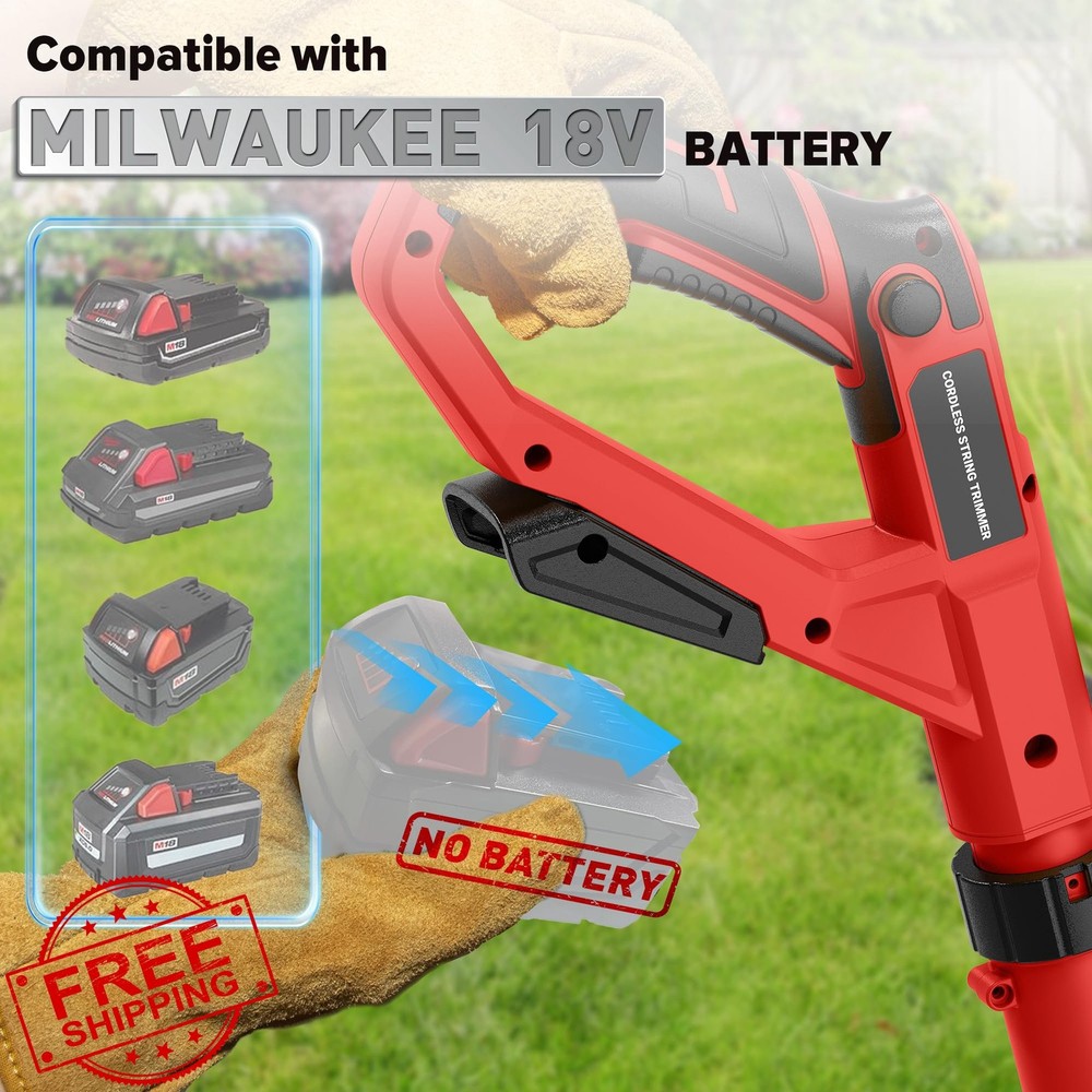 Milwaukee 18V Weed Wacker Leaf Blower Combo String Trimmer Speed Blower