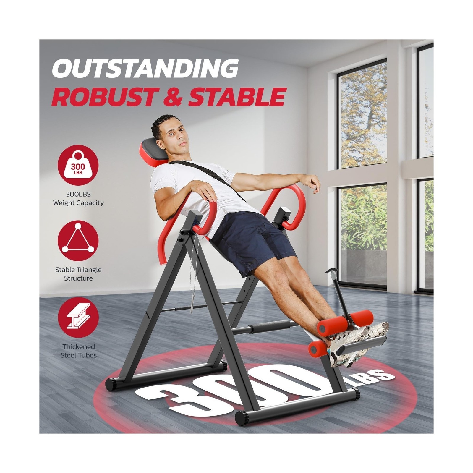 YOLEO Gravity Inversion Table for Back Pain Relief 2026 New Inversion Table w...