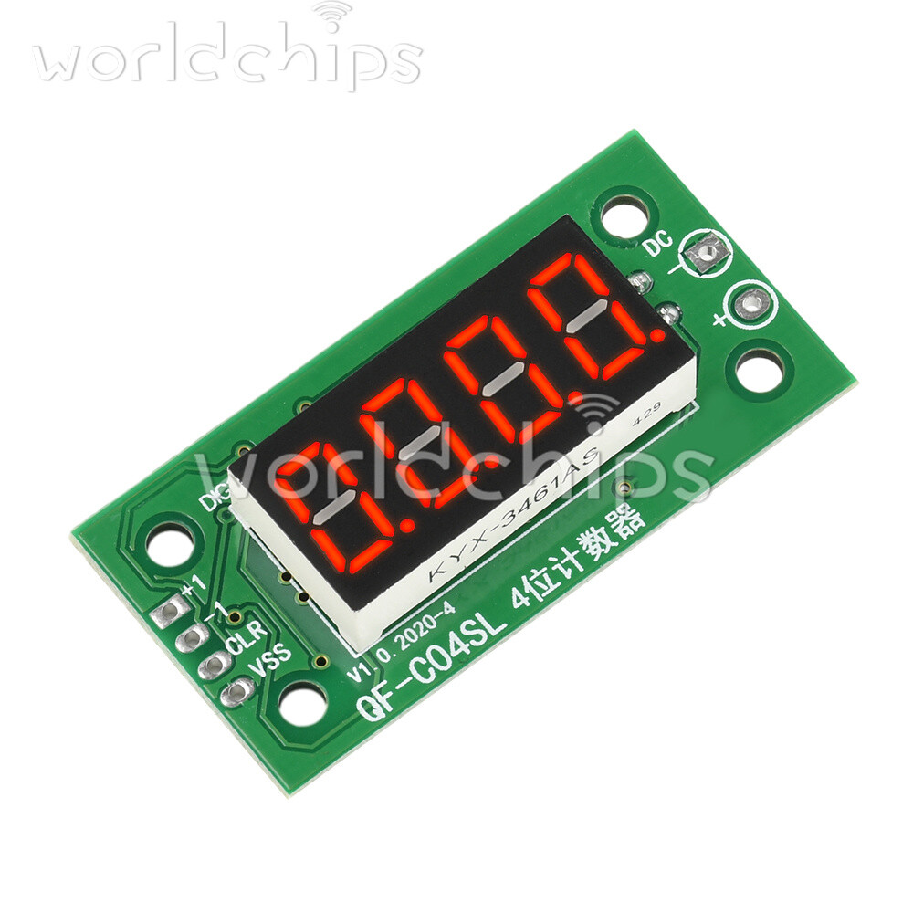 DC4-40V 0-9999 Electronic Digital Counter Module With Power Cut Memory Function