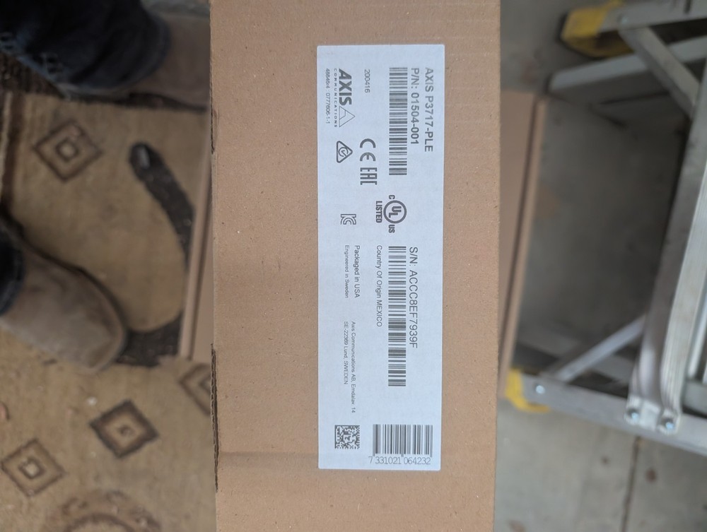 New!! Axis P3717 PLE Mutihead 4 Sensor Camera Network Camera