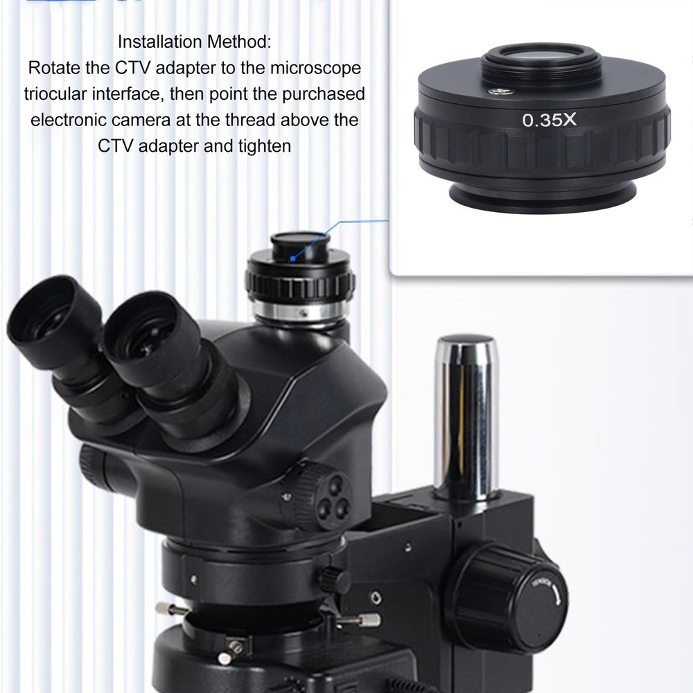 (0.5X)CTV Lens Adapter For Trinocular Stereo Microscope CCD Camera