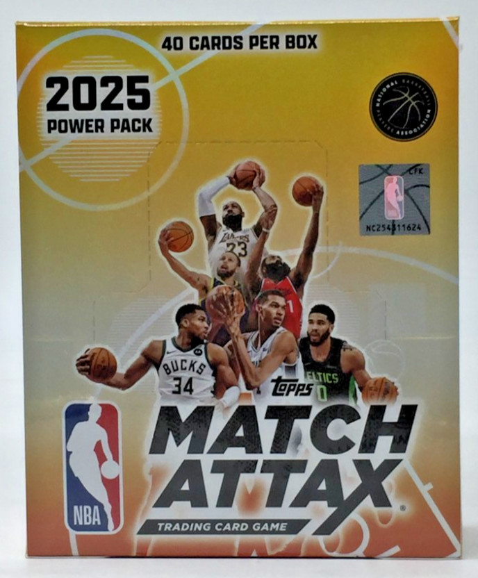 2025-26 Topps NBA Match Attax Wemby Cooper Flagg Sealed Box 10 Power Packs US!