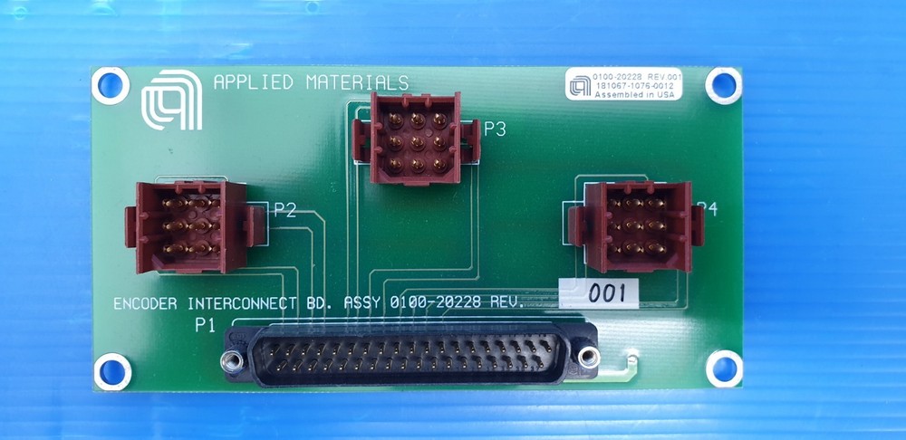 Applied materials / AMAT 0100-20228 Encoder Interconnect Board ( Used good )