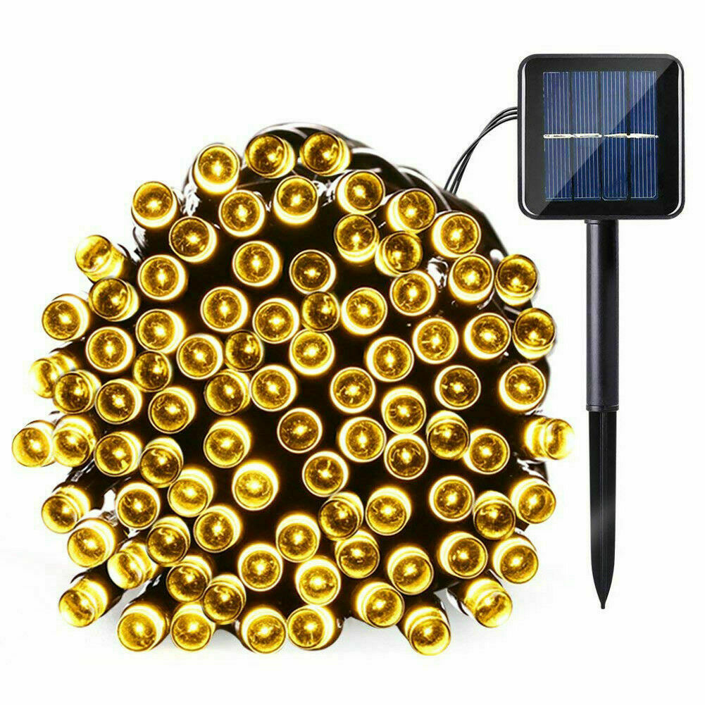Solar String Lights Outdoor Waterproof Fairy Party Christmas Lamp Garden Decor