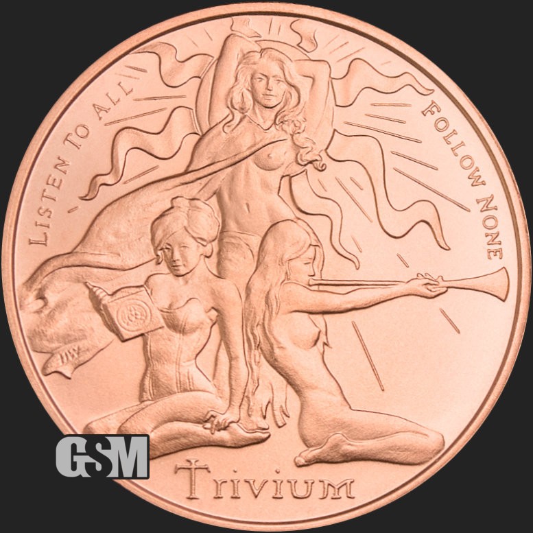 1 Oz. Solid .999 Fine Copper Round - Trivium 2026 - Golden State Mint