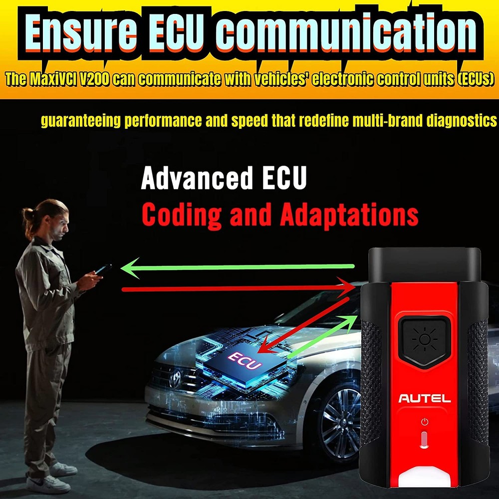 Autel MaxiVCI VCI V200 Bluetooth Diagnostic Interface Work With ITS600 MS906 PRO