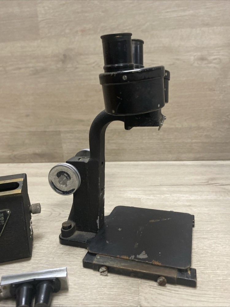 1920-30s Bausch & Lomb Microscope W/ Extras