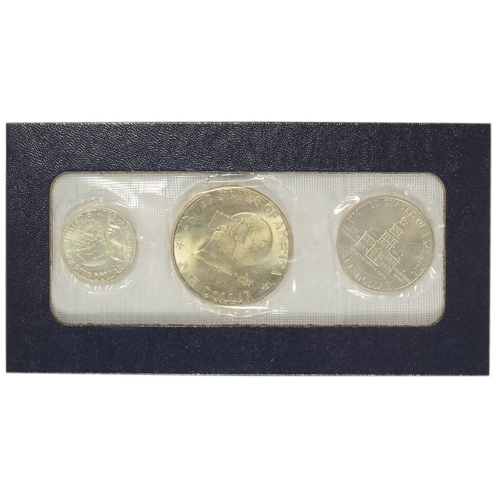 1976 UNC Silver U.S. Bicentennial 3 Coin Set