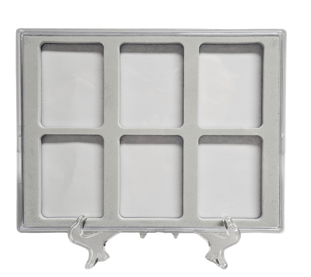 Coin Display Storage Case for US Half Dollars - Includes Six 30mm Slabs