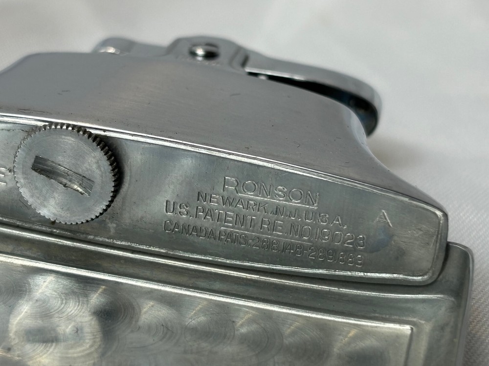 Vtg Ronson Mastercase Lighter Cigarette Holder Combo W/ Pouch "EJG" Initials