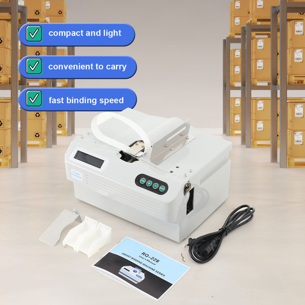 Automatic Intelligent Banknote Binding Machine Strapping Bundling Money Packer