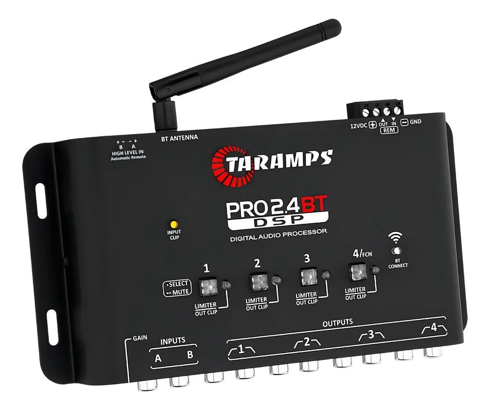 Taramps Digital Car Audio Processor PRO 2.4BT DSP Bluetooth Control App