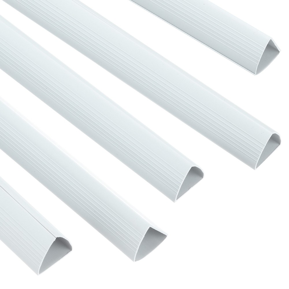 20Pcs Binding Bars, 25mm Binding Bars Slide Grip, White