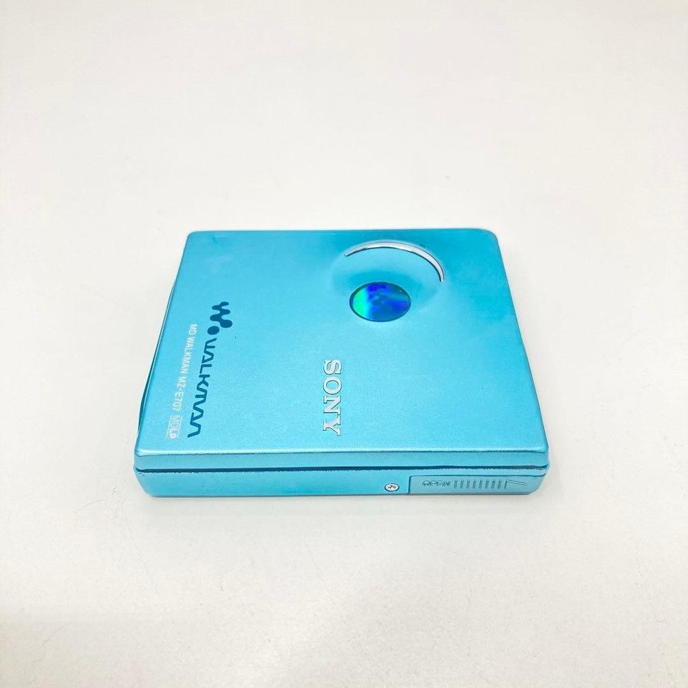 SONY MZ-E707 MiniDisc Player Recorder Light Playback Remote Tested