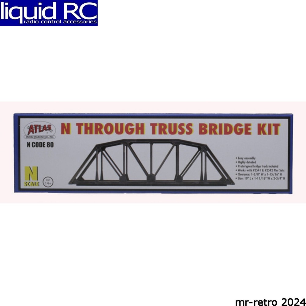 Atlas Trains 2571 N KIT Code 80 Through Truss Bridge Silver