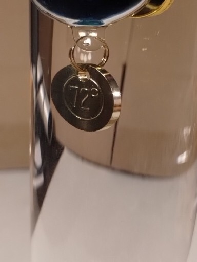 Galileo liquid Thermometer Hand Blown 14 "