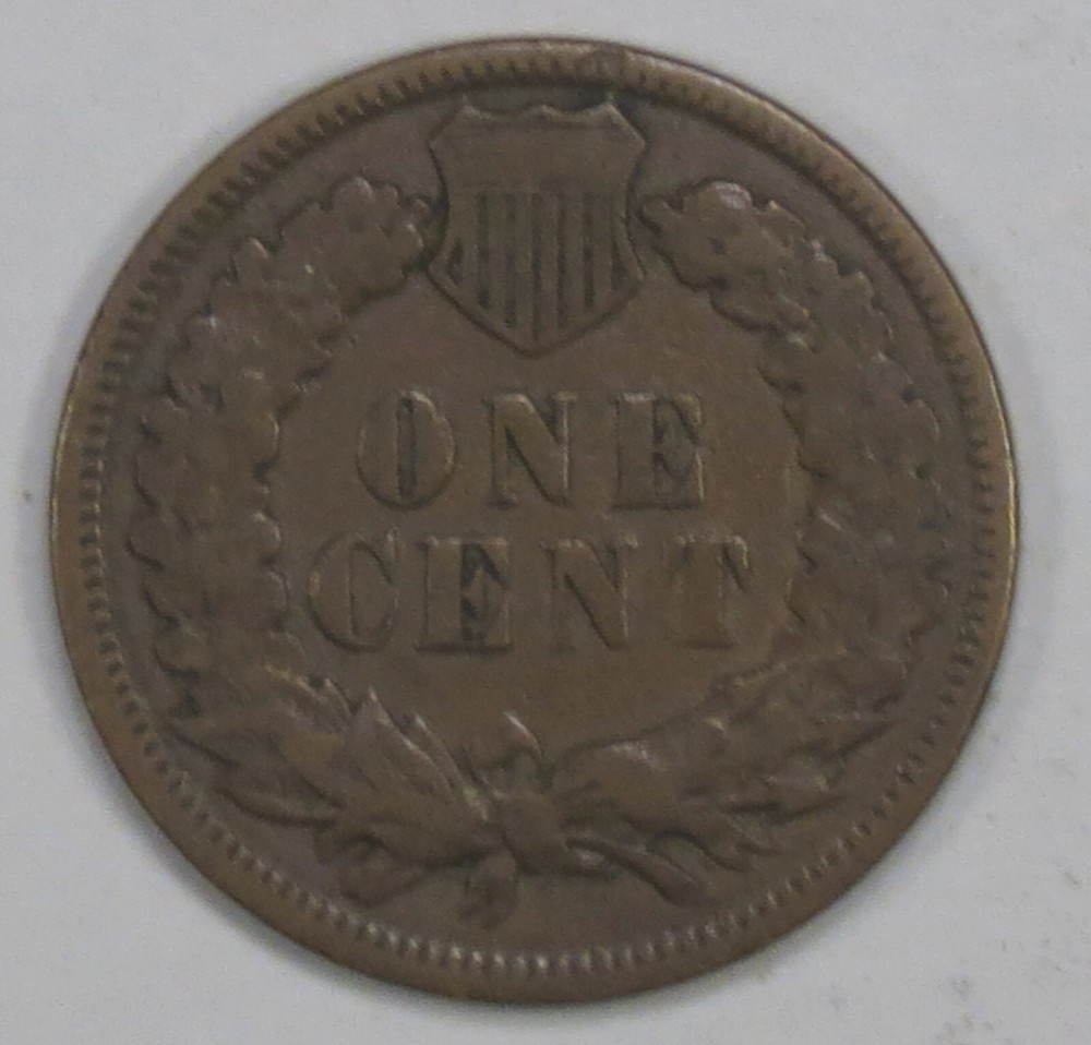 1886 Variety 2 Indian Cent VG+