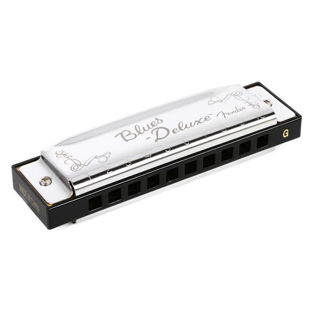 Fender Blues Deluxe Harmonica Pack - 7 Key Set w/ Case - C, G, A, D, F, E, Bb