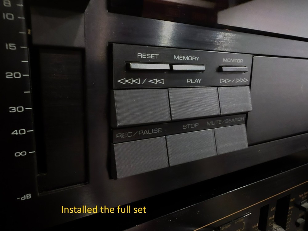 3D printed replacement knobs /Trim for Yamaha KX-1200 / C-300 Tape decks