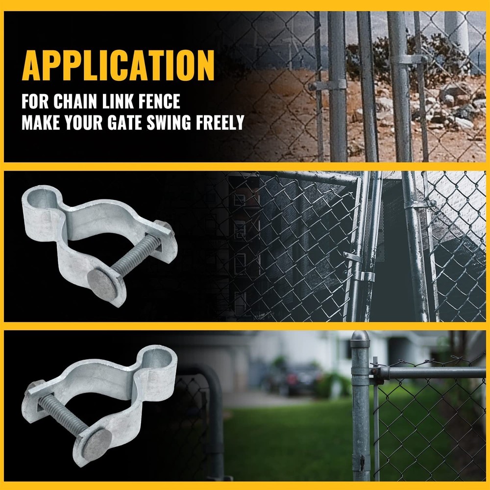 VIVIDA 1-5/8" Chain Link Female Gate Hinge, Galvanized Gate Post Hinge, for 1...