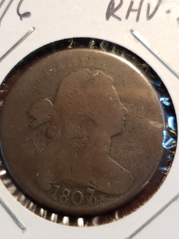 1807/6 Large Cent,  Large "7". (RHV-332)